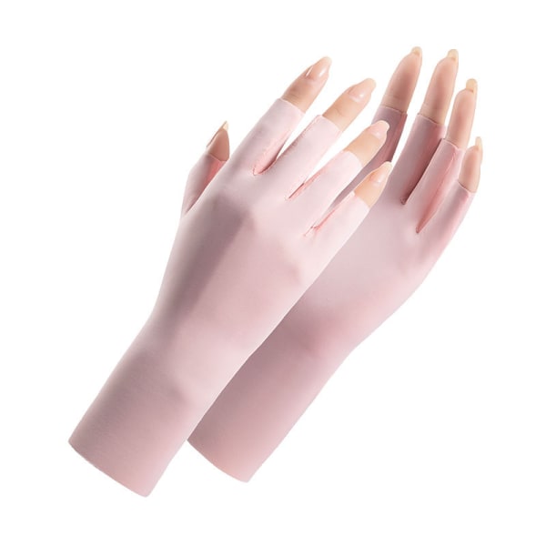 2 Pairs UV Gloves for Nails -Anti UV Gloves for Gel Nail Lamp, Fi