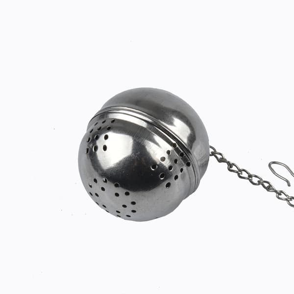 Te-infuser i rustfritt stål med rustfri kjedemaske te-kule te-sil