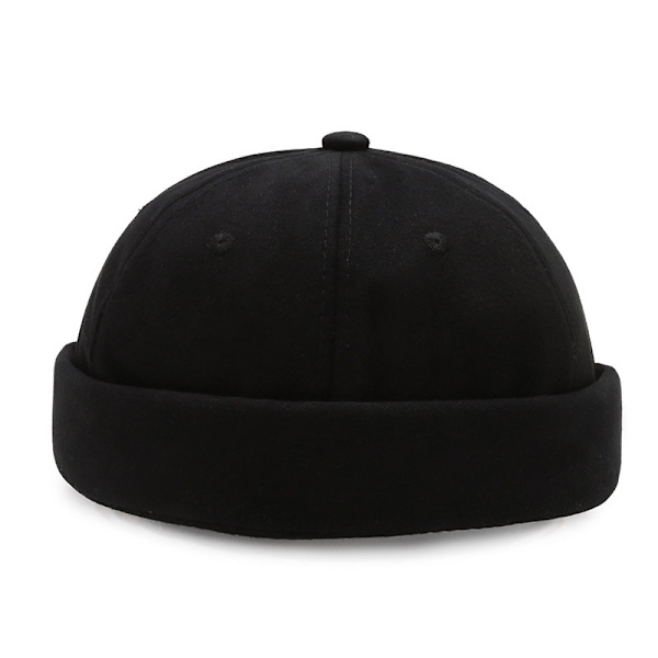 Bordeaux Hat Cap Rullet Visor Beanie beanie sort