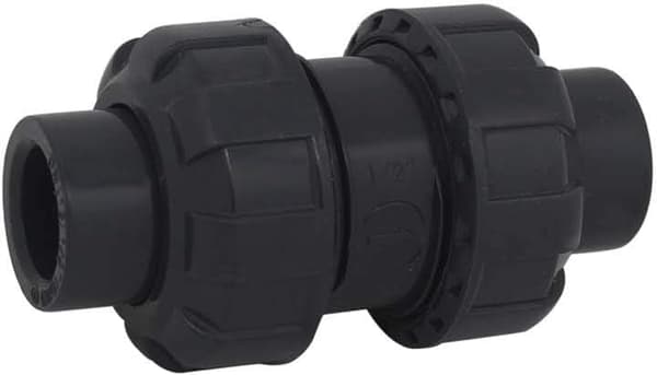 Kulkulventil för pool, backventil i PVC, förhindrar backflöde (innerdiameter 32 mm)