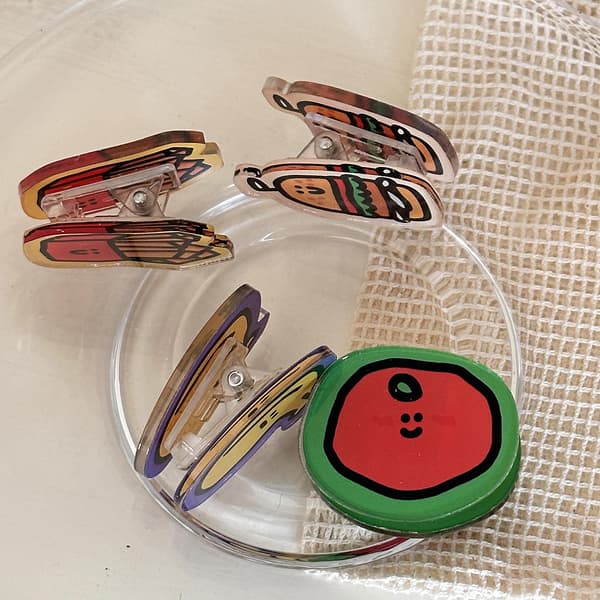 4 stk. Metallmagnetklips Heavy Duty Memo Note Clips Klasseromdekor