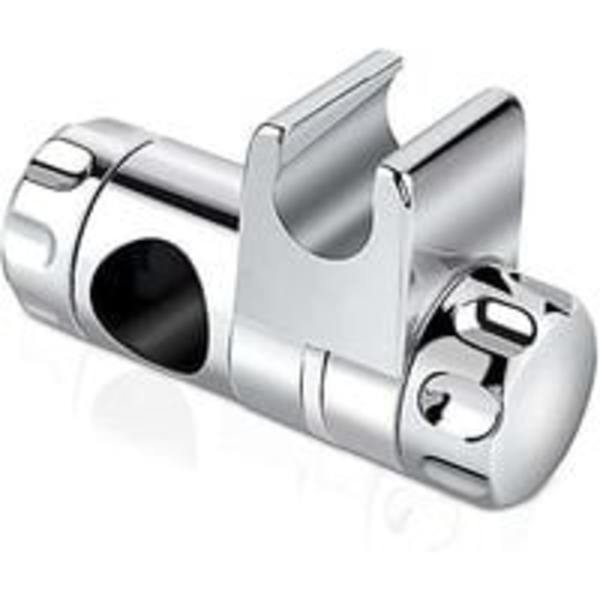 Handhållen duschhållare, väggmonterad duschstång justerbar duschstång duschhållare Notch Grade ABS plast kromfinish, 25mm