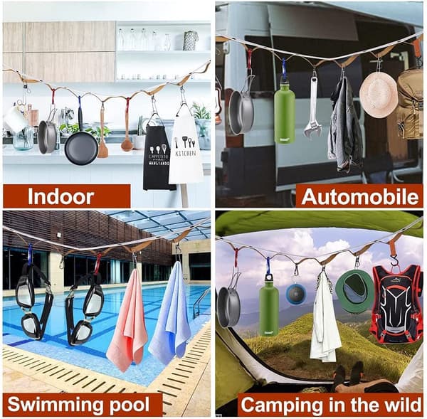 Lädercamping utrustning för resor utomhus
