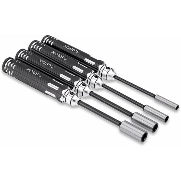 Tillbehör 4 st Hex Socket Nut Driver Set, 4.0MM, 5.5MM, 7.0MM, 8.0MM Del