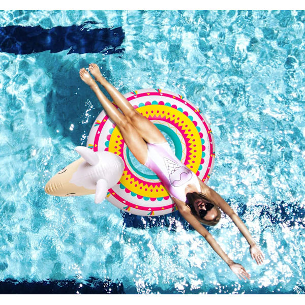 Pool Float Ride On Party Toys Alpaca Oppustelig Svømmering  Vandforsyninger til voksne