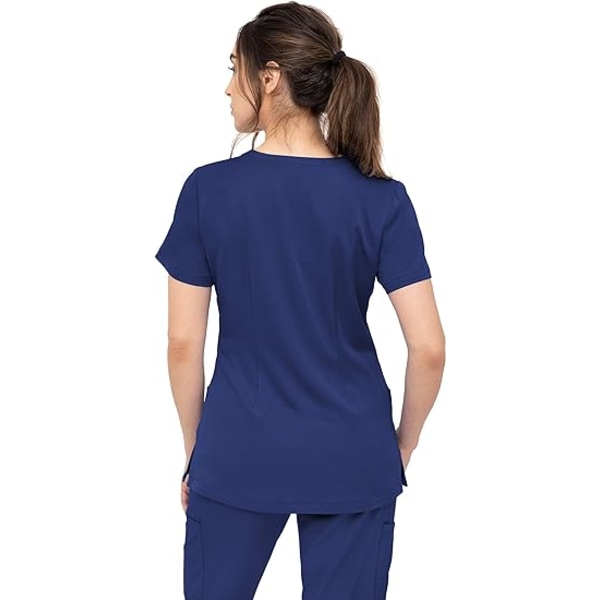 for Women 3002 Chloe 2 Pocket, Women Scrubs Top V-Neck Regular fit - Stilig medisinsk skrubbtopp for kvinner，XL