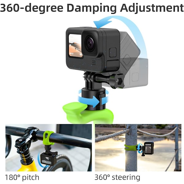 360° Multifunktionellt Elastiskt Band med Fäste, för GoPro Max Hero 12 11 10 9 Insta360 X3 DJI Action 3 4 Osmo Pocket