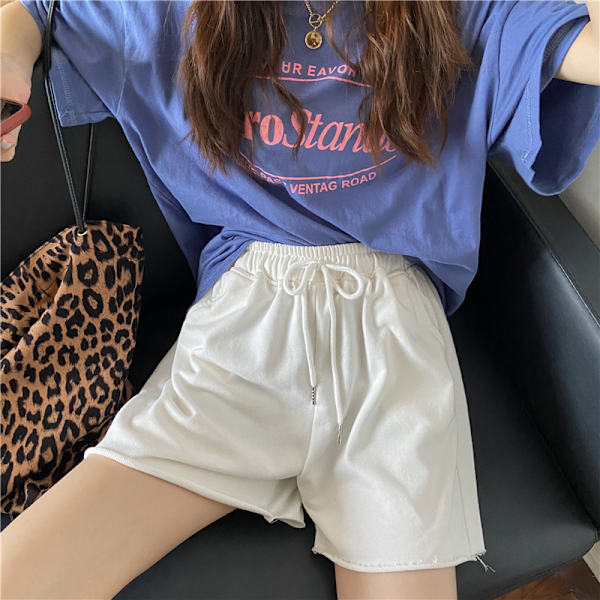 Naisten kevyet flanellipyjama shortsit XL