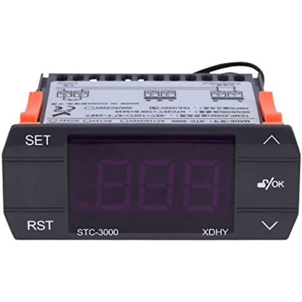 AC110V-220V Mini termostat digital touch temperaturregulator med sensor