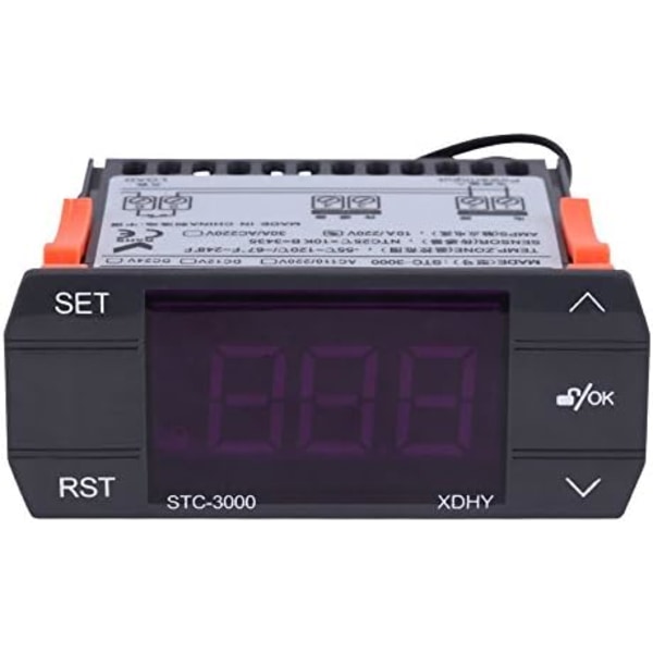 AC110V-220V minitermostat Digital Touch Temperaturregulator med Senso