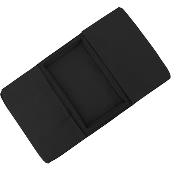 Sofa Armlæn - Sofa Bakke Foldbar Arm Opbevaringsholder Bord Oxkompatibelt Klud Sidelommer kompatibel Sofa (Sort)