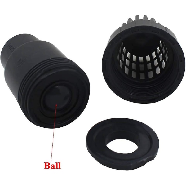 Fotventil Tilbakeslagsventil Med Ball Sug, 25 Mm Silventil, Pvc Pumpe