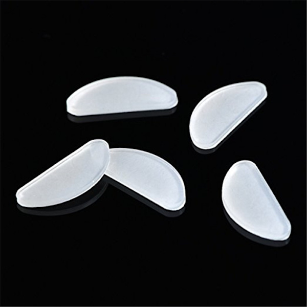 18 par glasögon näskuddar glasögon självhäftande silikon halkfri (transparent, 1,5 mm)