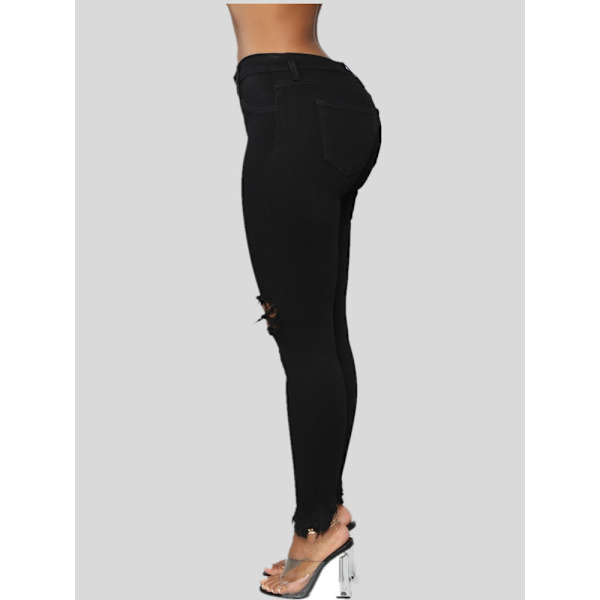 Kvinde Skinny Ankle Jeans  sort