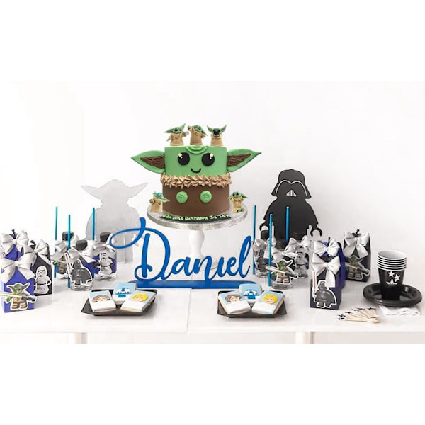 5 stk. kakepynt for Star Wars, Galaxy Wars temafestutstyr