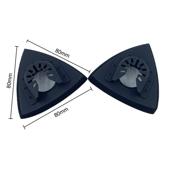 Universella triangulära slipdynor - kardborreband (2 st)