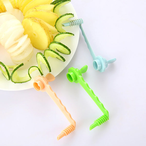 Spiral Slicer Cutters Grönsaksskärare Modeller Potatisskärare Köksredskap,