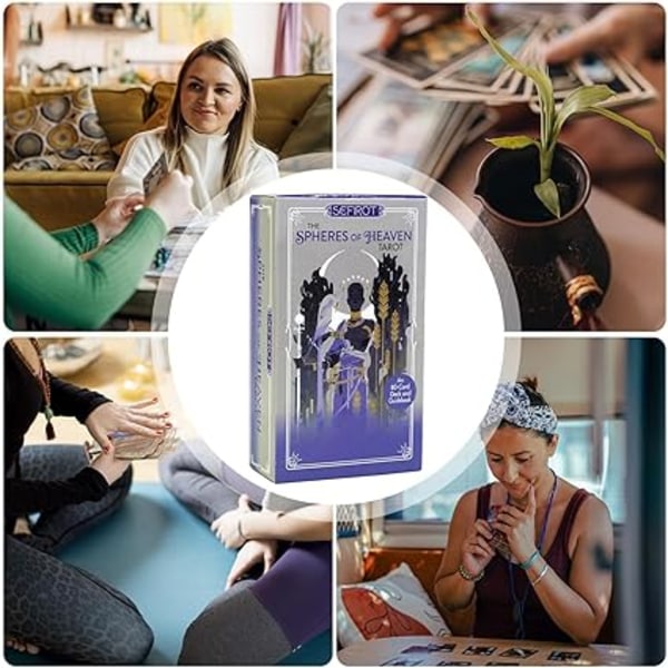 Ennustuskortteja - Oraakkelikorttipeli - Kannettava ja ergonominen - Opi menneisyydestä ja tulevaisuudesta, sopii miehille ja naisille