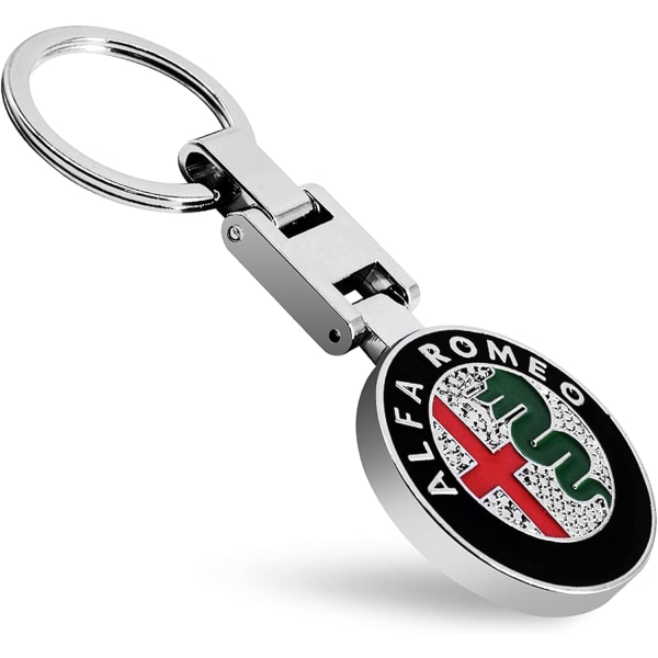 Billogotyp Nyckelring för Alfa Romeo Nyckelringar Emblemhänge för kvinnor M