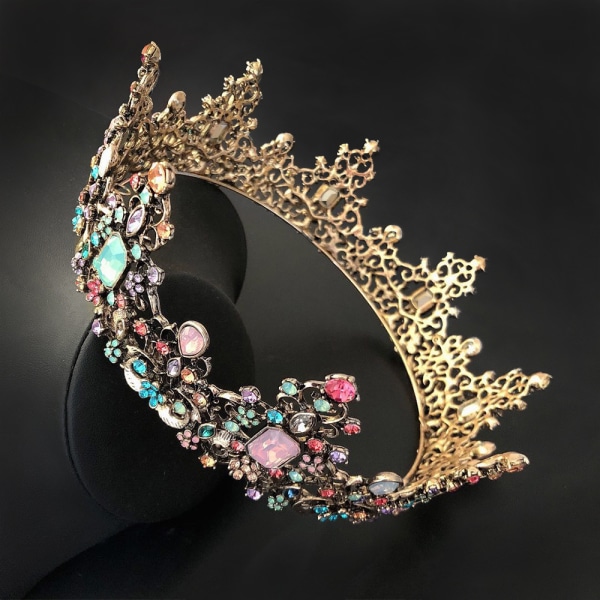 Drottningkrona - Rhinestone bröllopskronor och tiaror för kvinnor, Cos