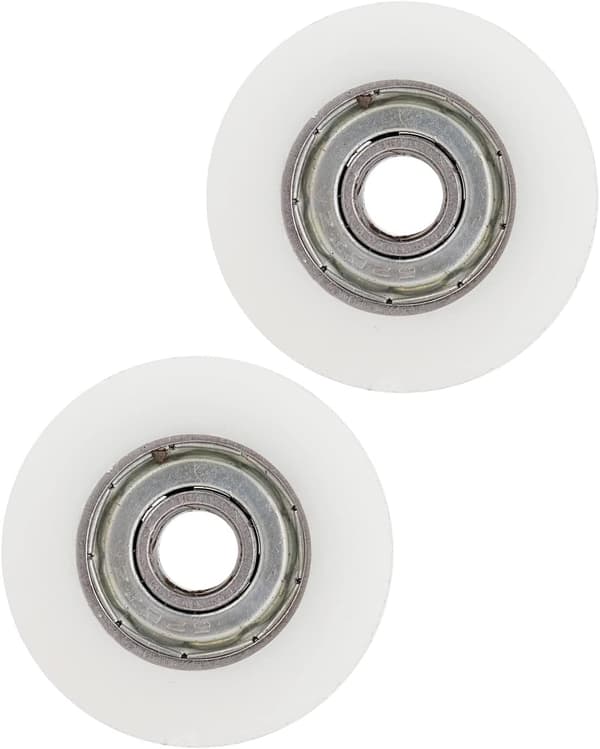 2 stk. drivhusdørhjul erstatningssett 30 mm diameter