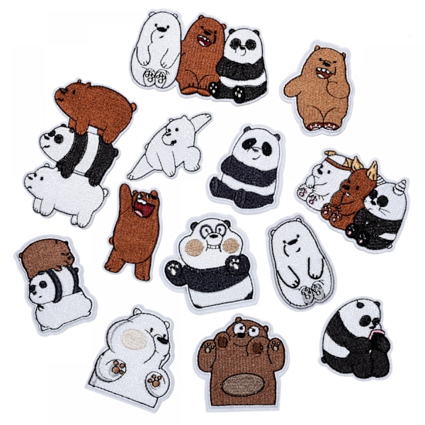 13 Pack Cartoon Fabric Stickers