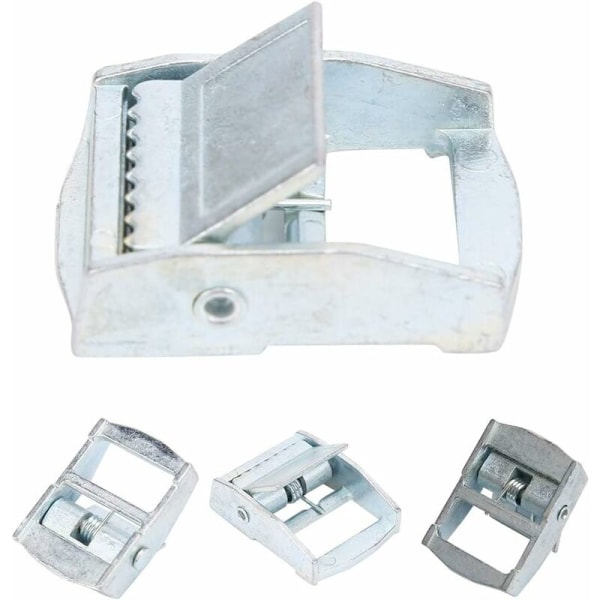 4 stk sinkspenner i sinklegering for tunge lastestropper, fastspenner for lastestropper