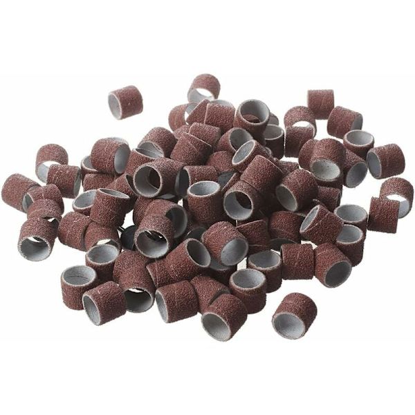 BET Sanding Band - 100pc 1/2\" Sanding Bands Kit Drum Mandrel För DREMEL Rot