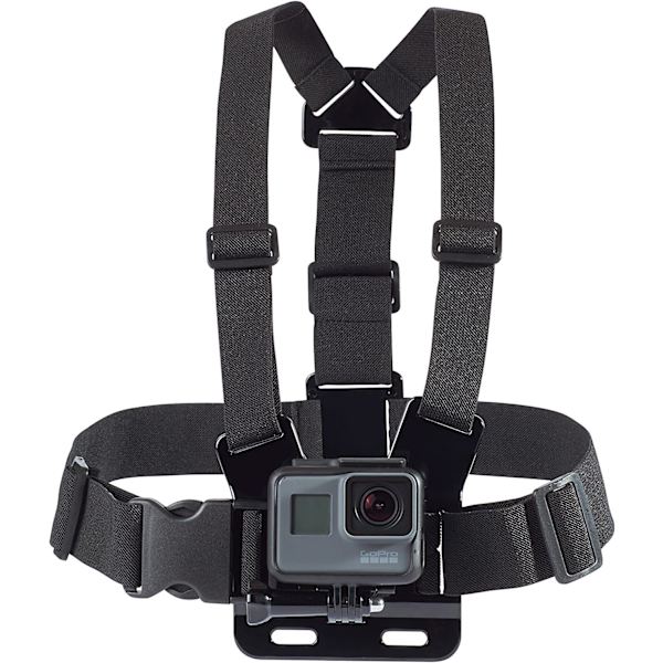 Justerbar bröststödsele för GoPro-kameror (kompatibel med GoPro H