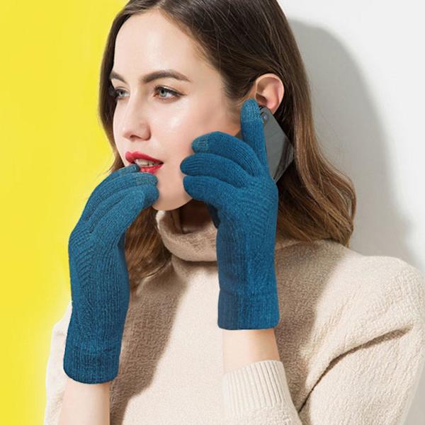 1 par handsker fuld finger akrylfiber vinter varm touchscreen udendørs mit
