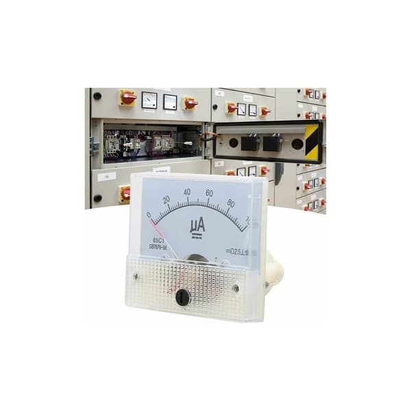 Analog voltmeter, 85C1 DC 0100UA pointer analog ammeter, strømoverflade panel med enkel struktur