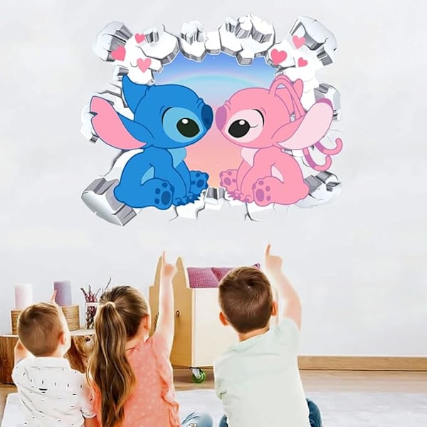 Sarjakuva seinätarra koriste seinätarra lapset seinätarra 3D seinäkoristeet makuuhuone olohuone kodin sisustus lastenhuone laattatarrat 40 * 50CM