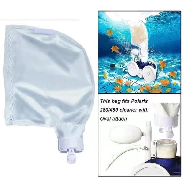 Deluxe Mesh All-Purpose Replacement Swimming Pool and Spa Vacuum Bag, White
