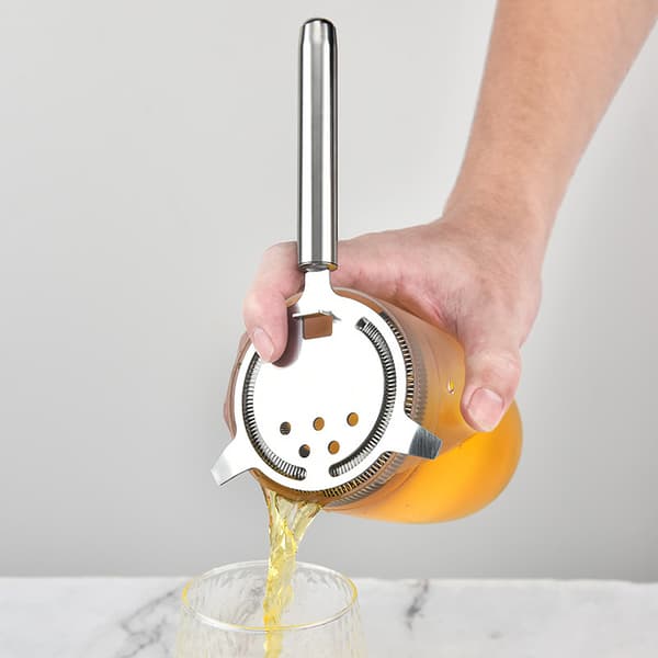 Rustfritt stål cocktail sil profesjonell Hawthorne cocktail sil