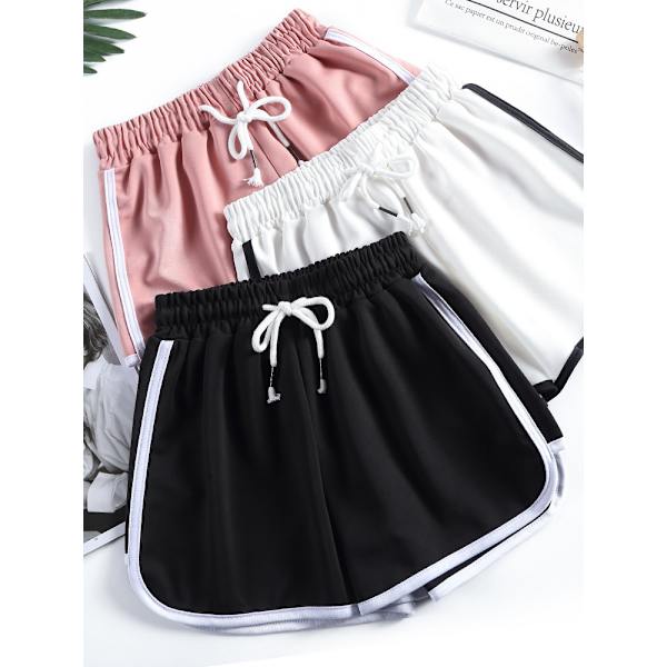 3 kpl juoksushortsia naisille kuntosalille joogaa urheilua naisten treeni pyöräilijä spandex lounge hikihame kesä (musta, vaaleanpunainen, valkoinen)