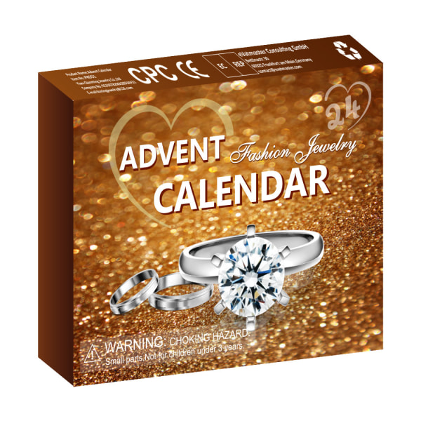 Adventskalender för barn Countdown Christmas Blind Box Set Ring Nec