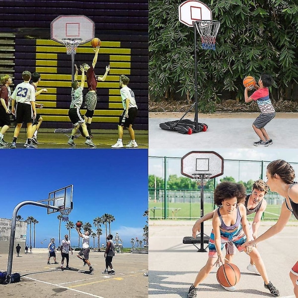 2-delt profesjonelt basketballnett - All-Weather erstatningsnett for stativ