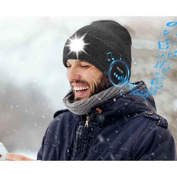 Trådlös Bluetooth-mössa med musik