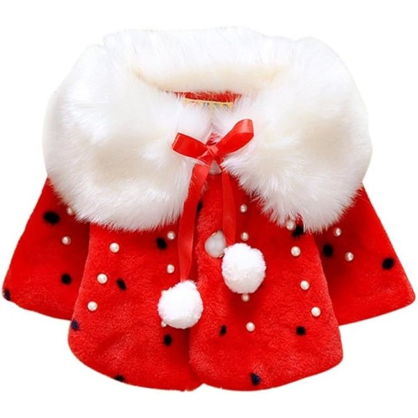Baby Naisten takki turkistakki Punainen 100 cm