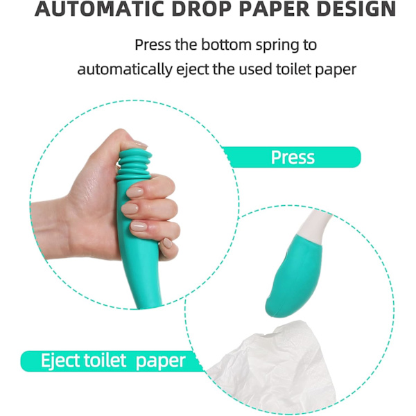 WC-apuväline, pitkä ulottuvuus Comfort Wipe, pidentää ulottuvuuttasi yli 15 tuuman otteella