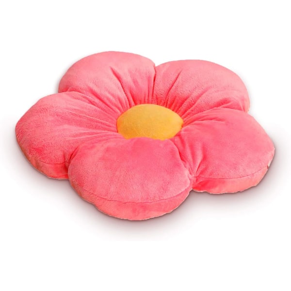 Pink Flower Gulvpude Sædepude - Yndig værelsesindretning til piger, teenagere