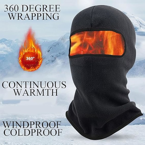 2 kpl Moottoripyörä Balaclava, Miesten ja Naisten Balaclava, Tuulenpitävä Balaclava, Lämmin Hiihtosuoja, Talvimaskit Ulkoilmakäyttöön, Moottoripyörä Sno