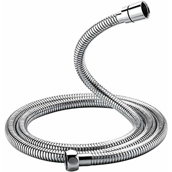 Universell duschslang (1,5M), anti-twist och anti-twist duschslang, rostfritt stål/krom