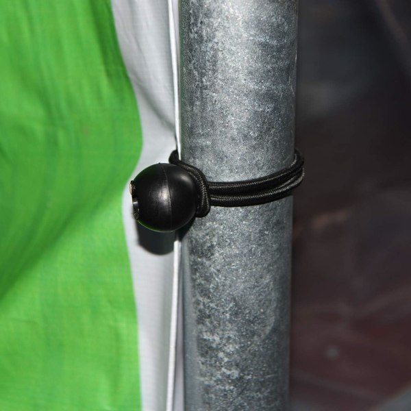 20 cm og 15 cm telt presenning ball strikk snor bindesnorer, 24 deler svart
