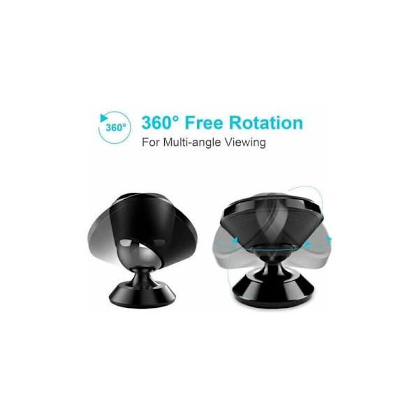 Biltelefonholder, [2-pakning] ivoler Universal Biltelefonholder 360° Rotasjon,