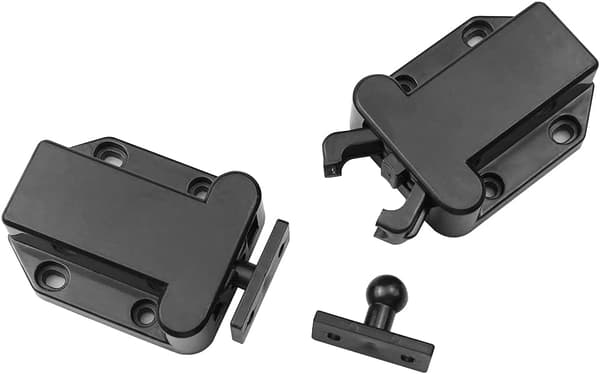 6 stk. Touch Release-låse, Touch-låse med skruer, Push Open-lås