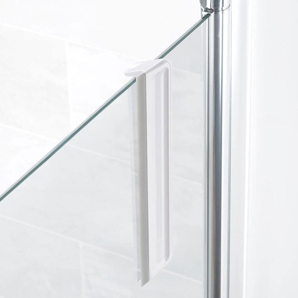 2 stk Kompakt Bruse Squeegee med Ophængningskrog - Grå/Hvid, 25*4.5*5.3cm