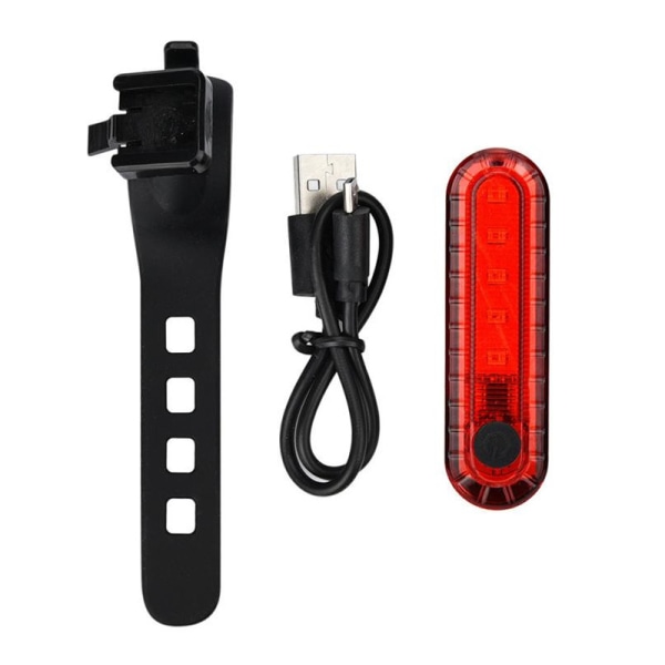 USB-C-laddningsbara cykellampor med ringklocka. Cykeltillbehör för nattkörning