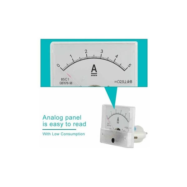 Analog spenningsmåler og voltmeter, analog strømstrømmåler og voltmeter (5A ammeter)