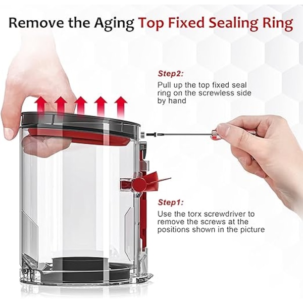 Fast gummiring for Dyson V10 støvsuger